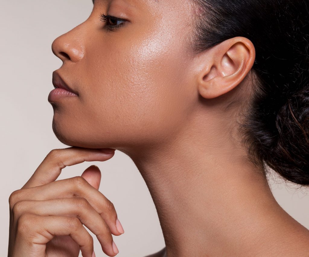 Profile photo of a woman with youthful skin