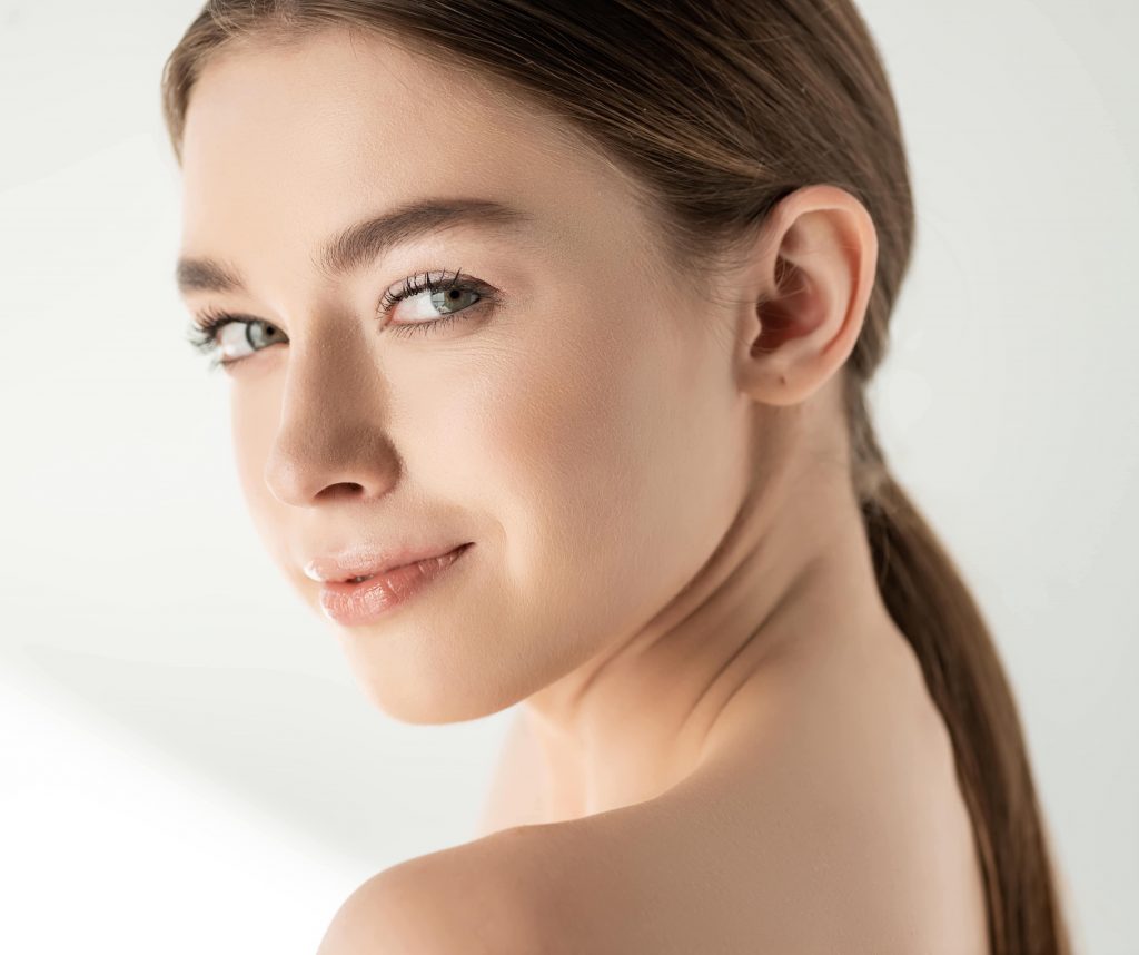Photo of a woman with great skin