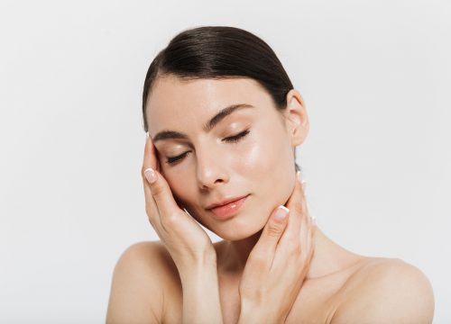 Photo of a woman with great skin after Morpheus8 RF microneedling