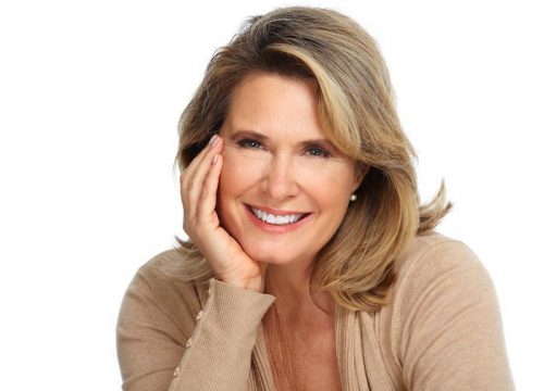Photo of an attractive older woman