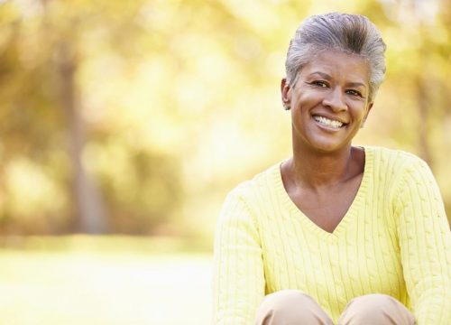 Photo of a happy middle-age woman